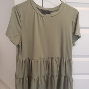 Vibe Olive Green Tunic Top
